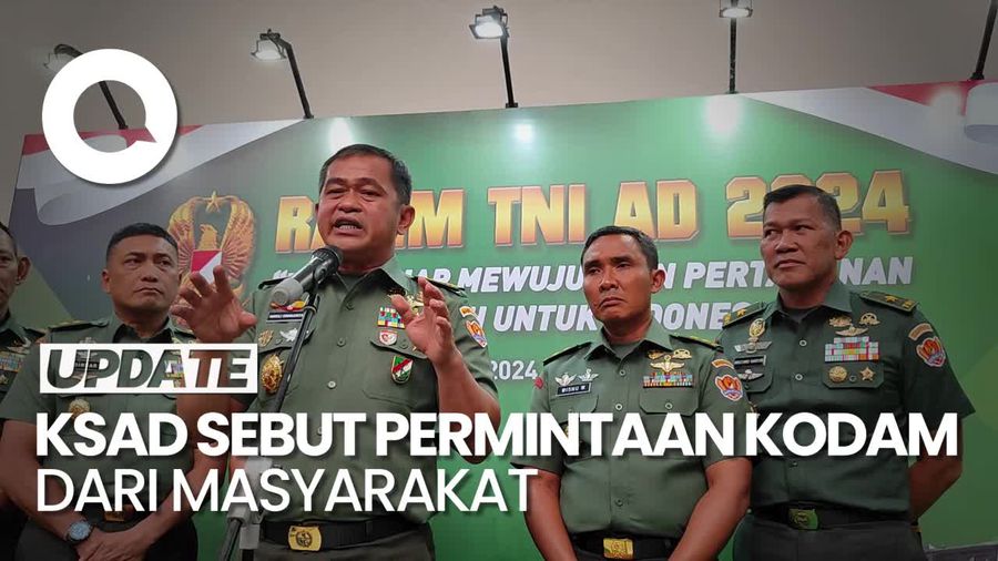 KSAD soal Pembentukan 22 Kodam Baru: Banyak Masyarakat Minta