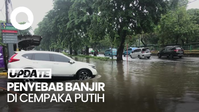 Lurah Cempaka Putih Timur Ungkap Penyebab Banjir di Jalan Letjen Suprapto