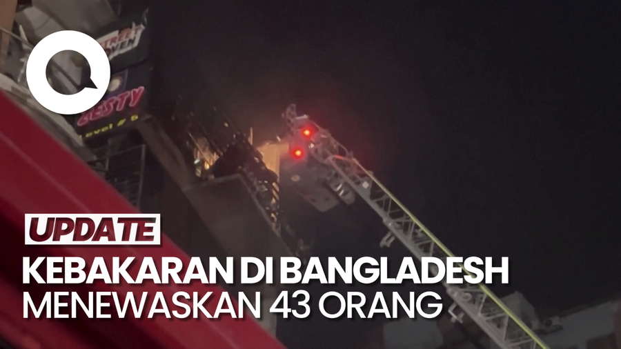 43 Orang Tewas dalam Kebakaran Sebuah Restoran di Bangladesh