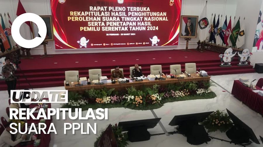 KPU Lanjutkan Rekapitulasi Suara Nasional Pemilu 2024 di Panel A