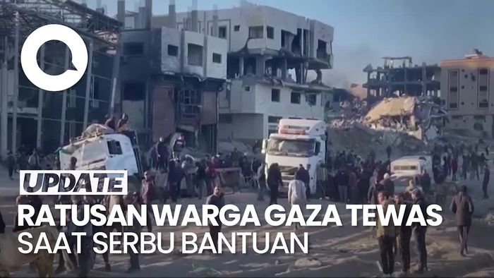 Israel Bantah Bunuh Ratusan Warga Gaza yang Menyerbu Bantuan