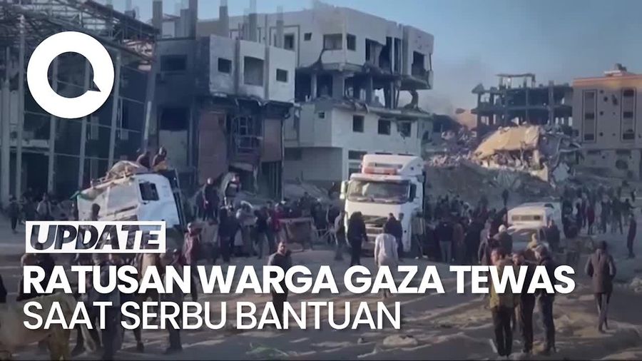 Israel Bantah Bunuh Ratusan Warga Gaza yang Menyerbu Bantuan