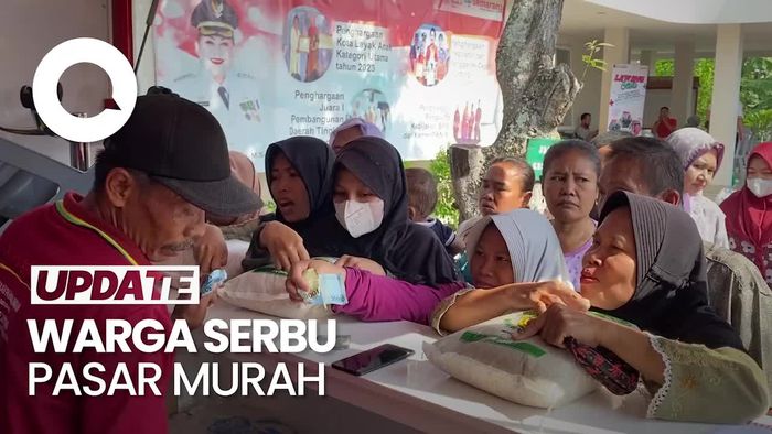 Antusiasme Warga Muktiharjo Kidul Sambut Pasar Murah