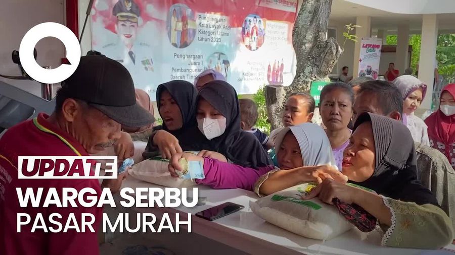 Antusiasme Warga Muktiharjo Kidul Sambut Pasar Murah