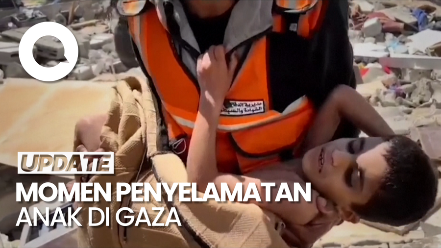 Anak yang 9 Hari Terjebak Reruntuhan di Gaza Berhasil Diselamatkan