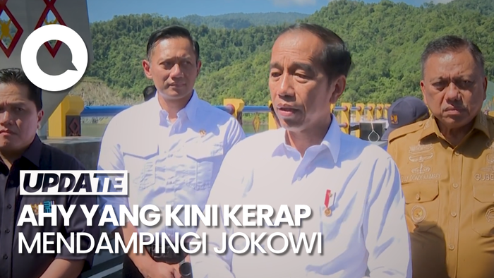 Momen AHY Mendampingi Jokowi: Dari Kunker sampai Ngemal