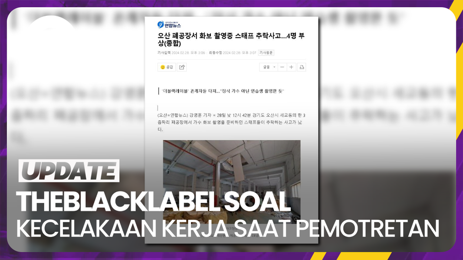 Pernyataan THEBLACKLABEL Seusai 4 Staf Jatuh dari Lantai 2