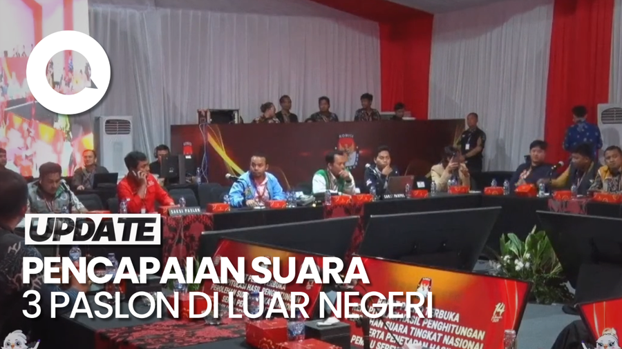 Rekapitulasi Nasional Hari Ke-2, Ini Hasil Suara 3 Paslon di Luar Negeri
