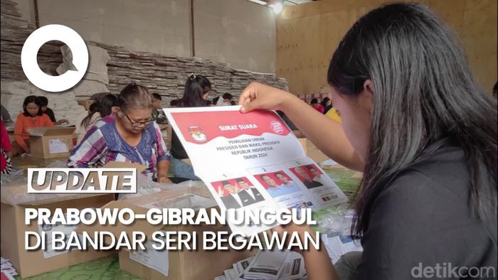 Rekapitulasi Pemilu di Brunei: Prabowo Unggul Jauh dari Anies & Ganjar