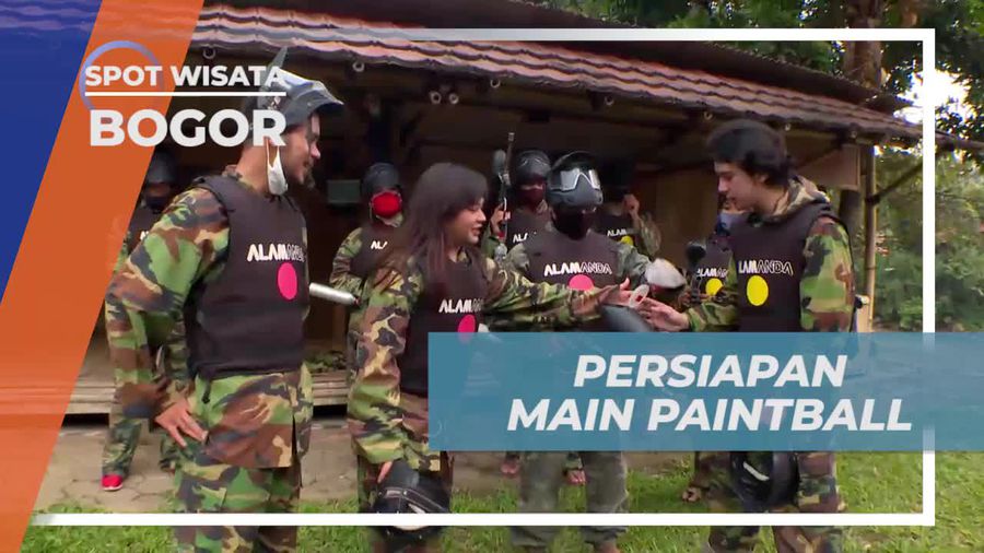 Memakai Alat Keselamatan, Persiapan Tembak-tembakan Seru Bermain Paintball, Bogor