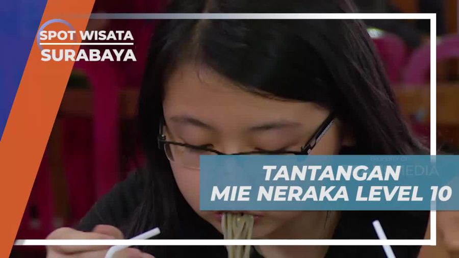 Tantangan Seru Santap Mie Neraka Level 10 Dengan 50 Cabai, Surabaya 