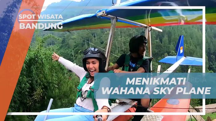 Mencoba Menaiki Wahana Sky Plane Untuk Menikmati Keindahan Alam Bandung