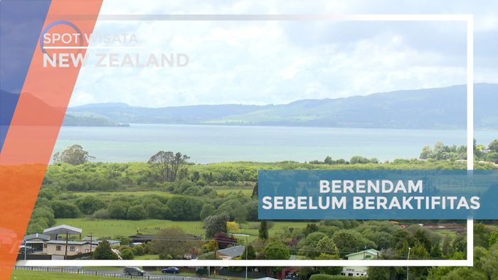 Menikmati Berendam Air Hangat di Cuaca Dingin Kota Rotorua, New Zealand