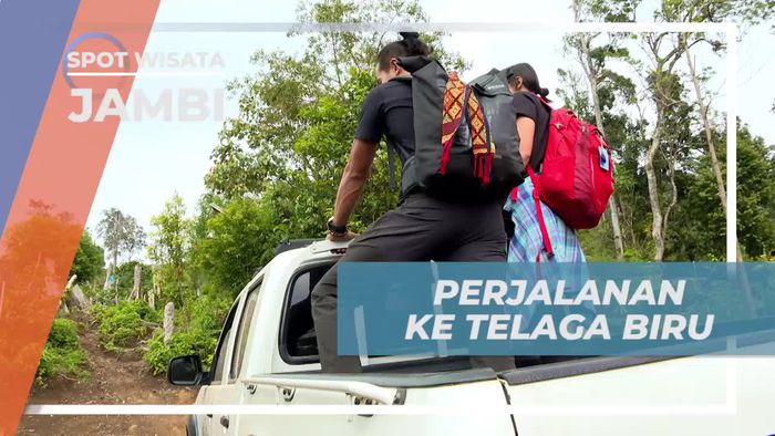 Menempuh Dua Jam Perjalanan Menuju Telaga Biru Jambi