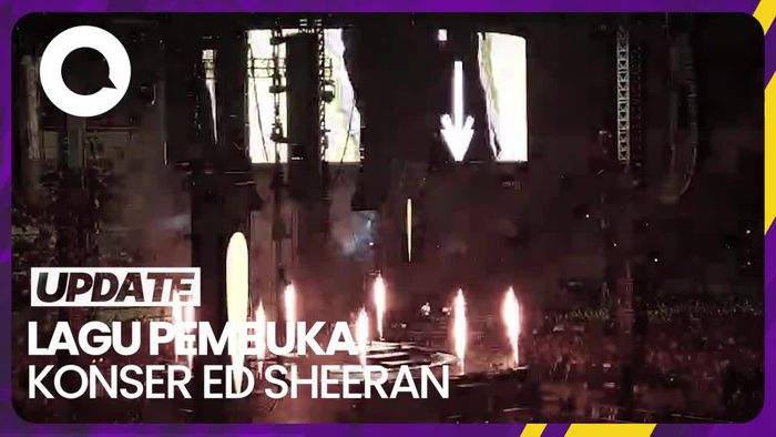 JIS Bergemuruh! Ed Sheeran Buka Konser dengan Lagu Tides