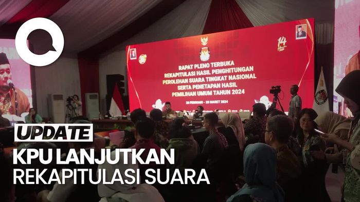 KPU Lanjutkan Rekapitulasi Nasional Hari ke-4