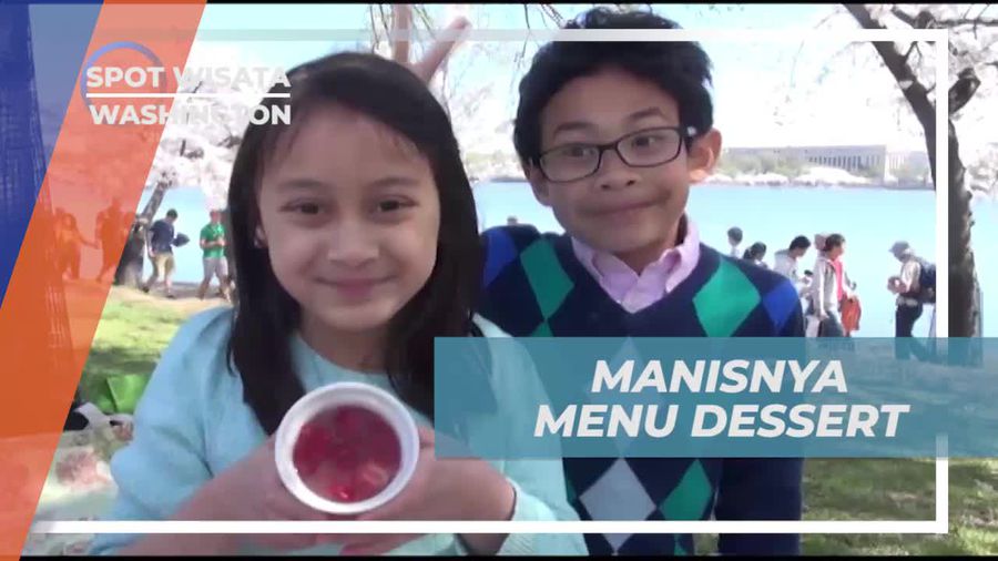 Santap Lezat Dessert Manis nan Segar Cherry Blossom Puding, Washington