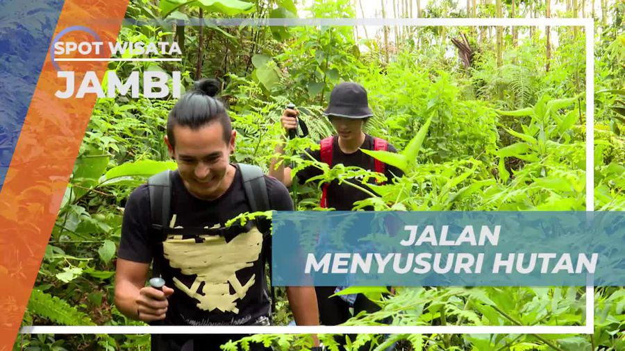 Berjalan Kaki Menyusuri Hutan Menuju Telaga Biru Jambi