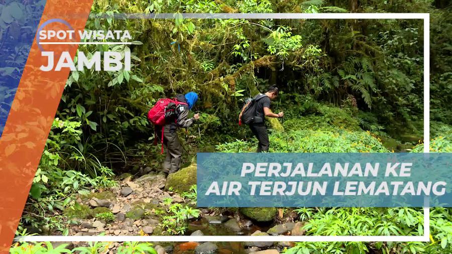 Melewati Jalur yang Tidak Mudah Menuju Air Terjun Lematang Jambi