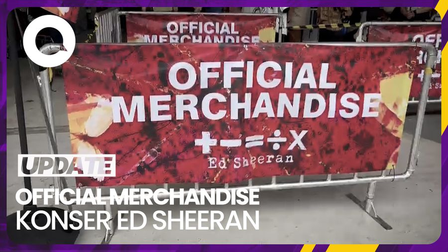 Berburu Merchandise Konser Ed Sheeran, Ada Apa Saja?