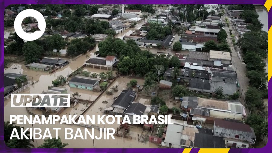 Penampakan Kota di Brasil Rusak Dihantam Banjir 