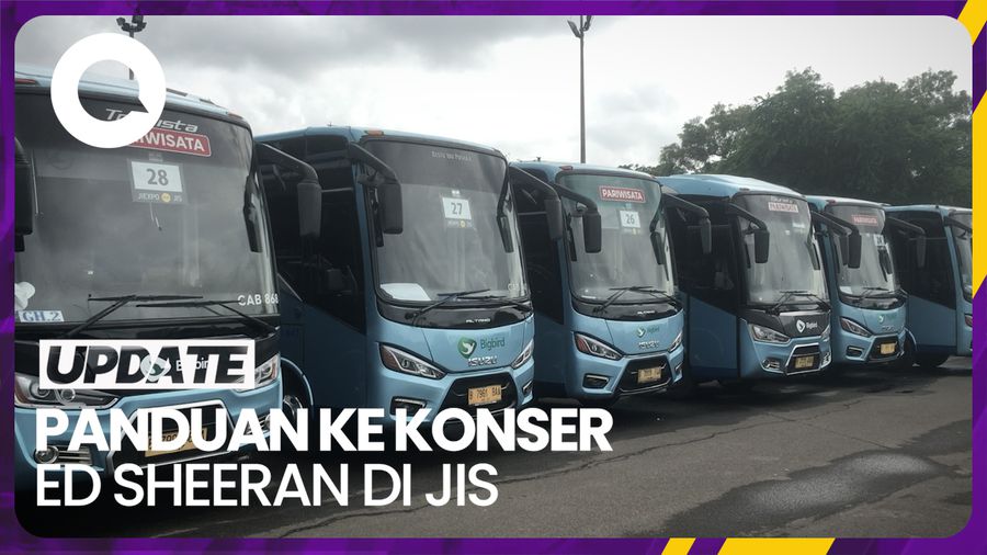 Simak Rute Shuttle Bus-Lokasi Parkir Konser Ed Sheeran di JIS