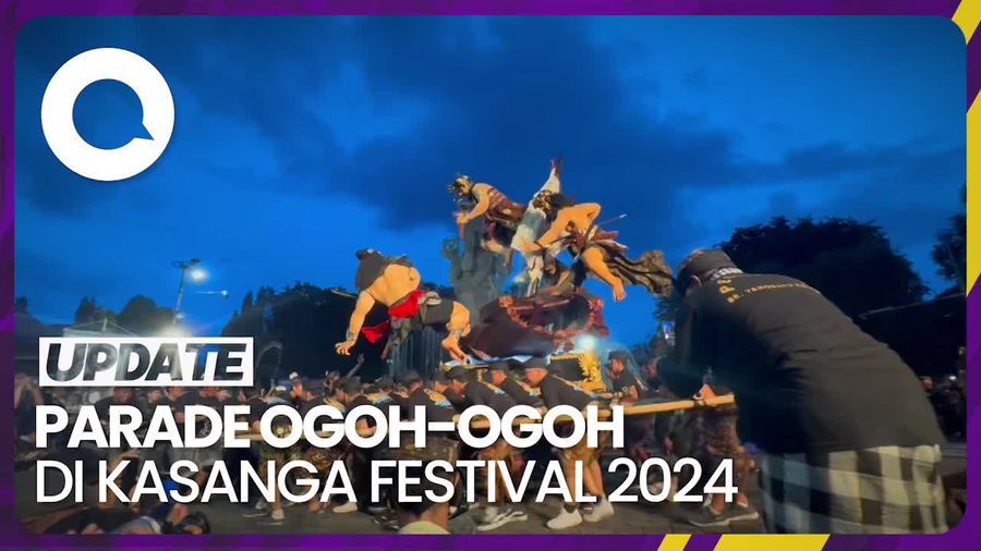 Euforia Nonton Parade Ogoh-ogoh di Kasanga Festival 2024 Denpasar