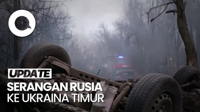 Penampakan Myrnohrad Porak-poranda Seusai Dibombardir Rusia