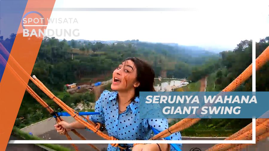 Sensasi Terbang yang Bikin Deg-degan naik Wahana Giant Swing, Bandung