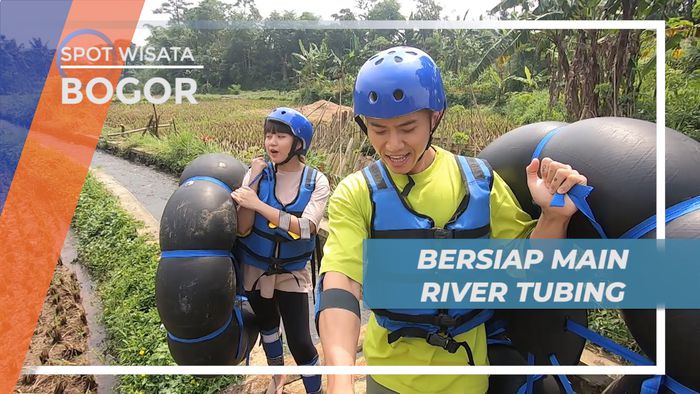 Menyusuri Persawahan, Menuju Titik Awal River Tubing, Bogor