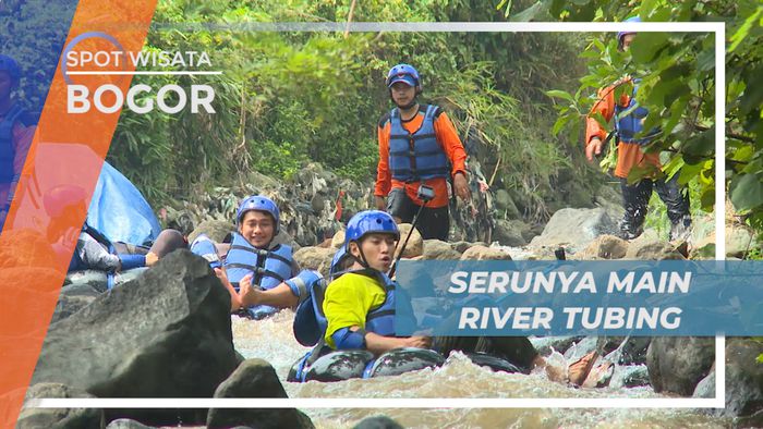 Serunya Basah-basahan Menyusuri Jeram Sungai Cigaok Dengan River Tubing, Bogor