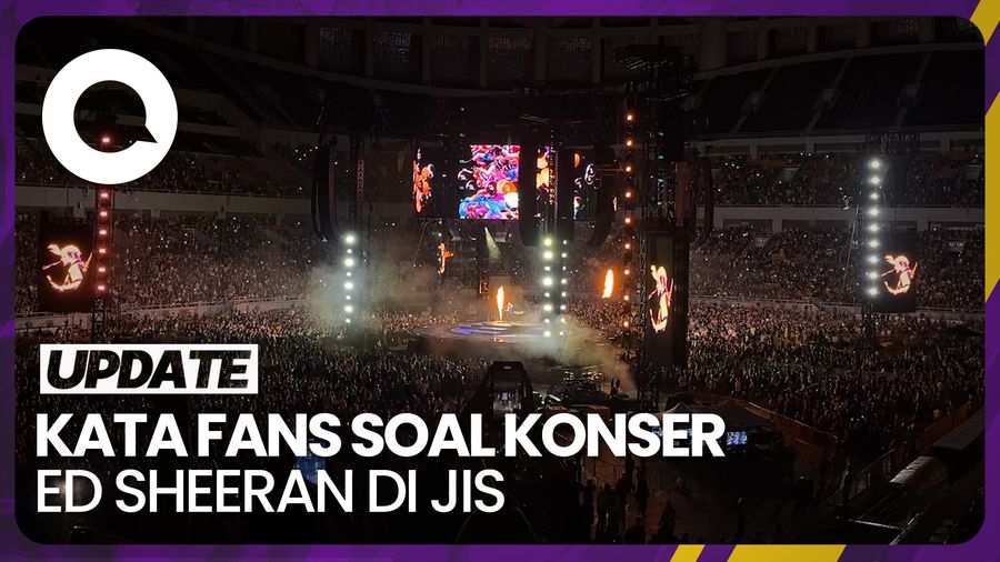 2,5 Jam Bersama Ed Sheeran di JIS, Penonton: Seru Banget Sampai Nangis