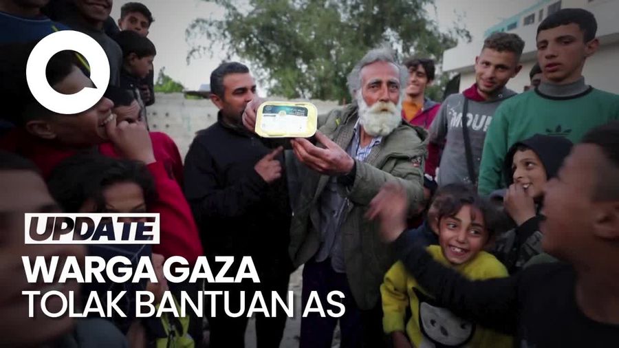 Warga Gaza Ogah Terima Bantuan dari AS: Lebih Baik Hidup dalam Perang