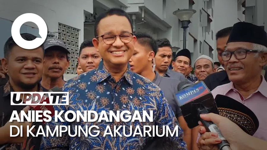 Momen Anies Hadiri Acara Nikahan Warga di Kampung Akuarium Jakut