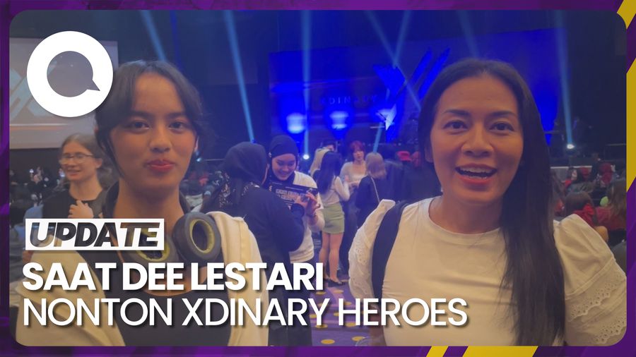 Bukan Menemani, Dee Lestari Ditemani Anak Nonton Xdinary Heroes