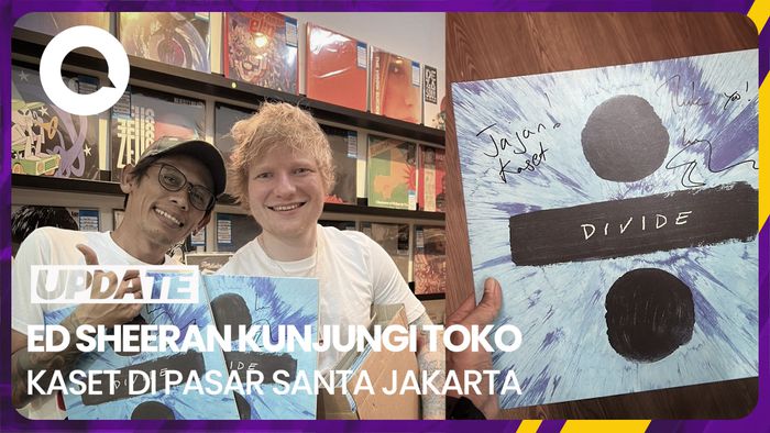 Cerita Pemilik Toko Kaset di Pasar Saat Kedatangan Ed Sheeran