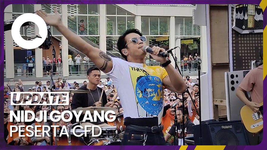 Keseruan Nidji Manggung di CFD Sudirman-Thamrin