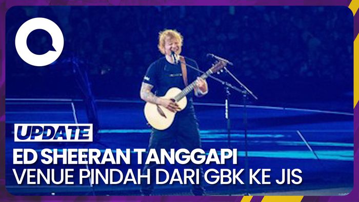 Momen Ed Sheeran Singgung soal Venue Konser Pindah ke JIS