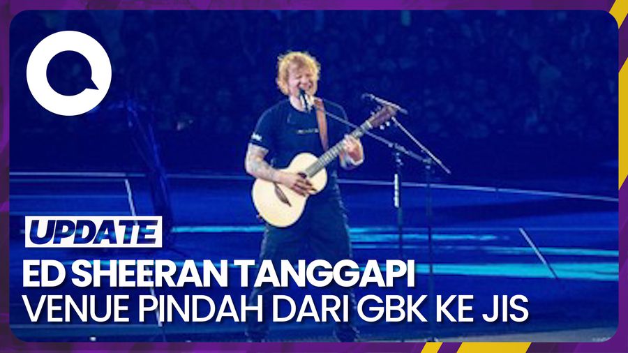 Momen Ed Sheeran Singgung soal Venue Konser Pindah ke JIS