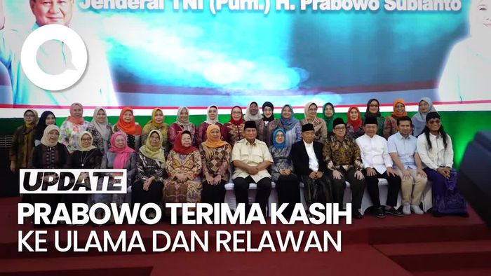 Prabowo ke Ulama-Relawan: Terima Kasih Telah Kirim Saya ke RI 1