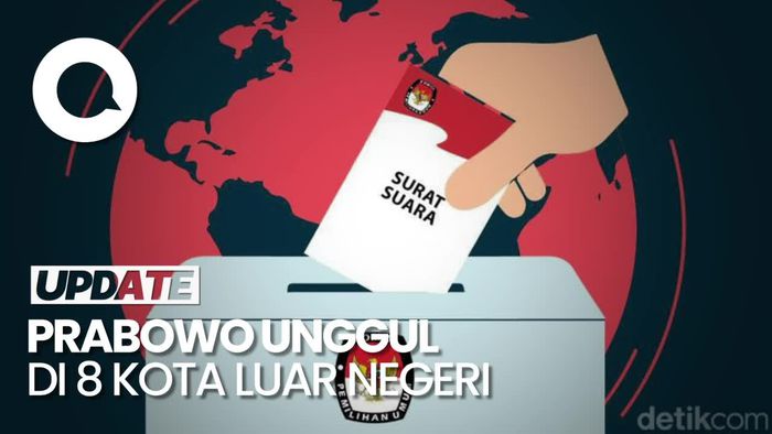 Rekapitulasi Nasional Hari ke-5: Prabowo Unggul di 8 Kota Luar Negeri 