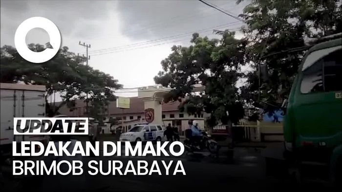 Penampakan Mako Brimob Surabaya Setelah Terjadi Ledakan Keras