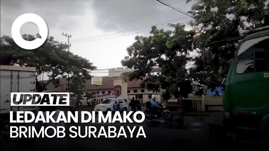 Penampakan Mako Brimob Surabaya Setelah Terjadi Ledakan Keras