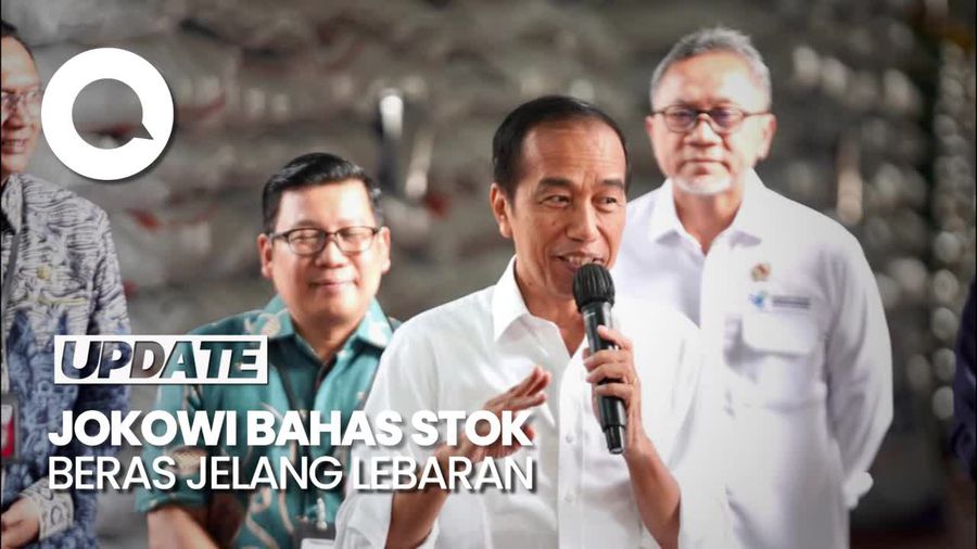 Jokowi Pastikan Stok Beras Tidak Ada Masalah Jelang Lebaran