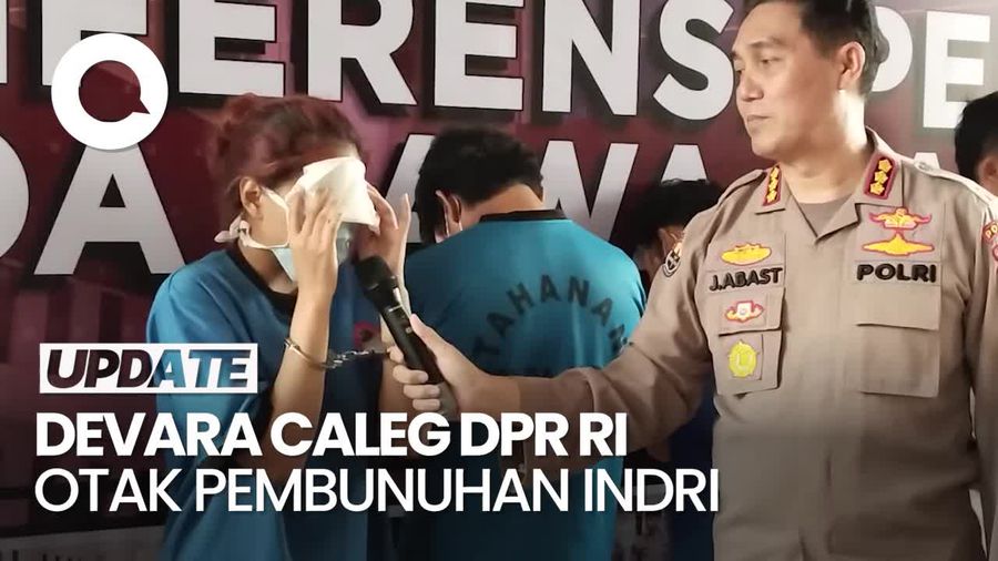 Tutupi Wajah, Devara Caleg DPR Dalang Pembunuhan Indri Minta Maaf