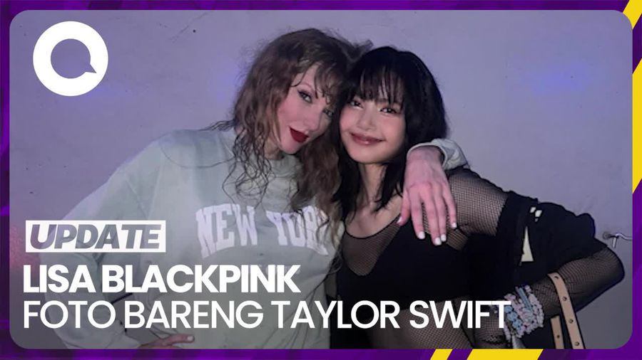 Nonton The Eras Tour Singapura, Lisa BLACKPINK Pamer Foto Bareng Taylor Swift