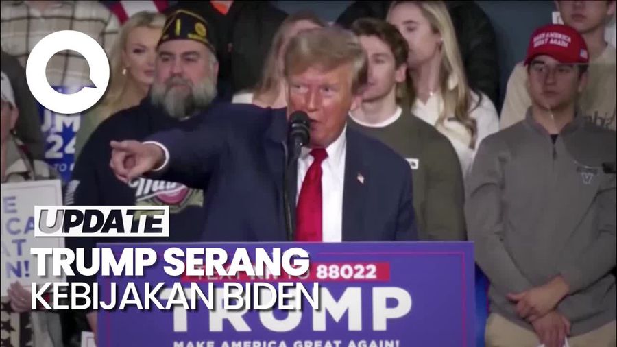 Pilpres AS 2024 Memanas, Trump Sebut Biden Berbahaya Bagi Demokrasi