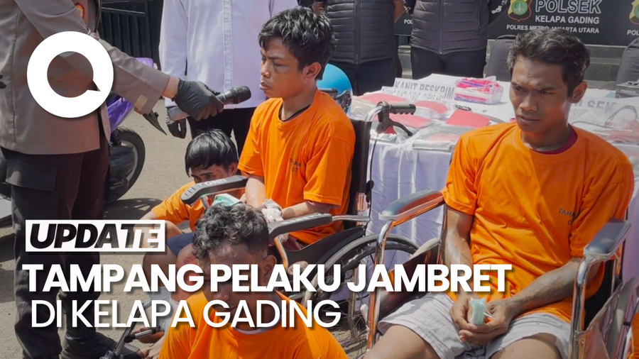 Pakai Baju Tahanan, Ini Penampakan 3 Jambret Viral di Kelapa Gading