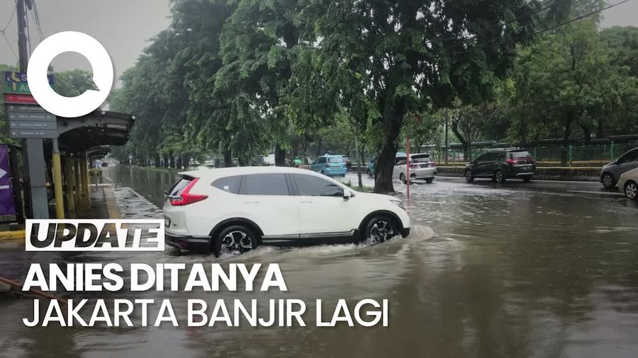 Respons Anies saat Ditanya Warganet soal Jakarta Banjir Lagi