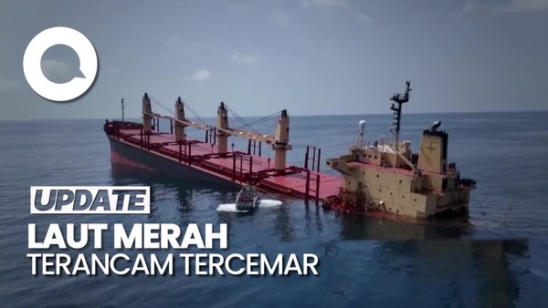 Laut Merah Terancam Tercemar gegara Houthi Tenggelamkan Kapal